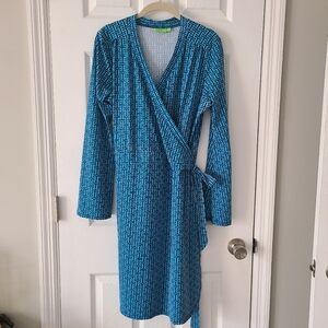 Katherine Way Faux Wrap Dress